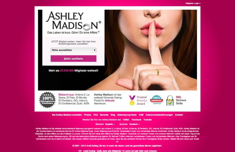 die Seitensprungagentur Ashley Madison im Vergleich zu anderen Sex-Communities
