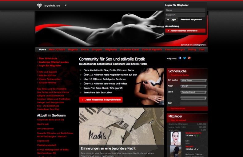 Joyclub.de die Sex-Community von erotischekontakte getestet