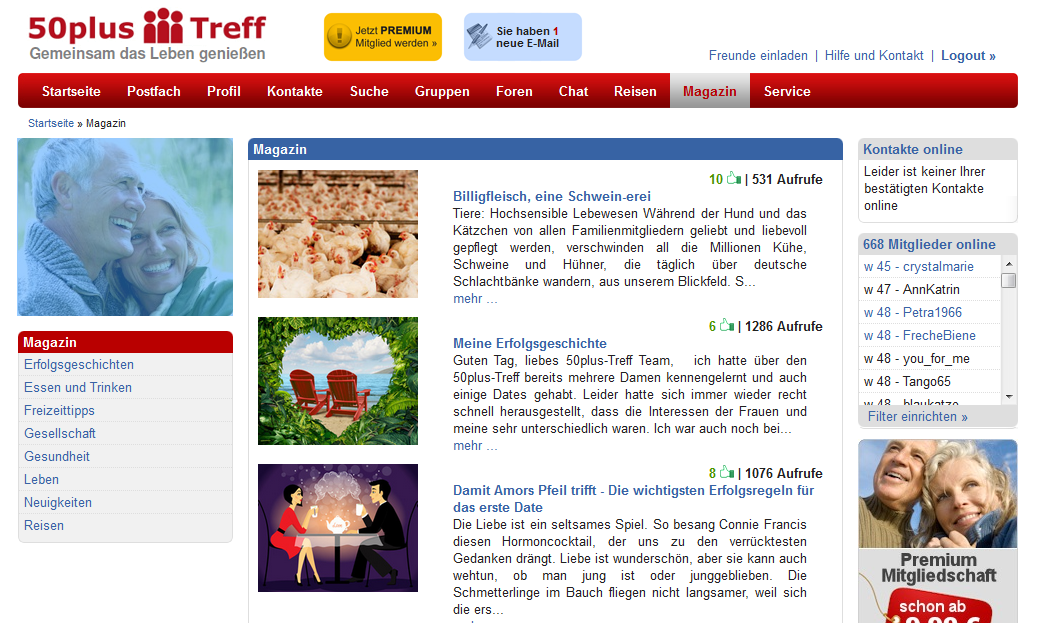 Partnervermittlung 50plus-treff