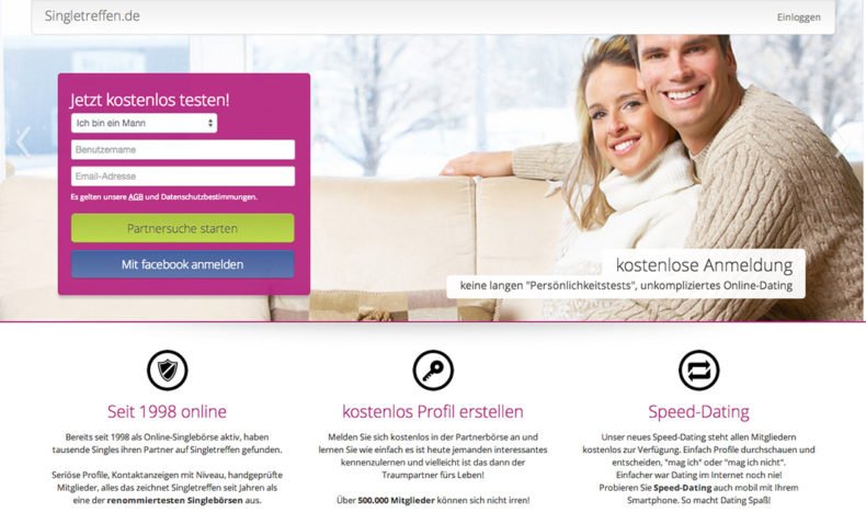 Das Dating und Flirtportal Singletreffen.de im grossen Test