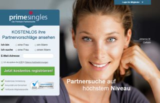 primesingles.de - Das Online-Partnervermittlungsportal im Test