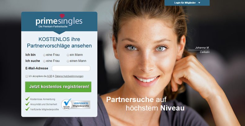 primesingles.de - Das Online-Partnervermittlungsportal im Test