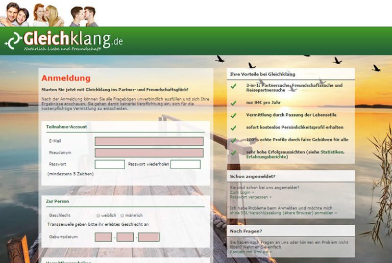 gleichklang.de Die Alternative zum DatingMainstream im Test