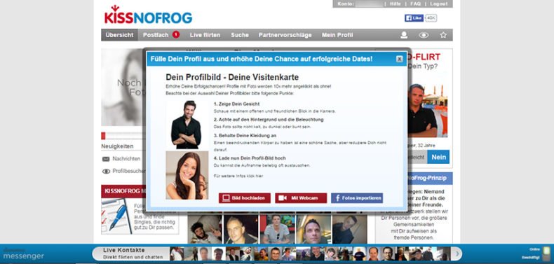 KissNoFrog Test - KissNoFrog Live-Datingportal im Test