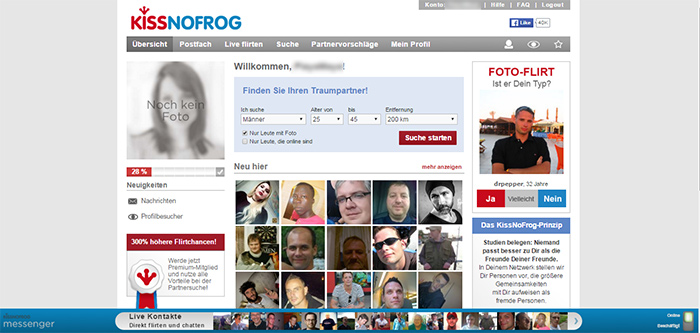 KissNoFrog Test - KissNoFrog Live-Datingportal im Test