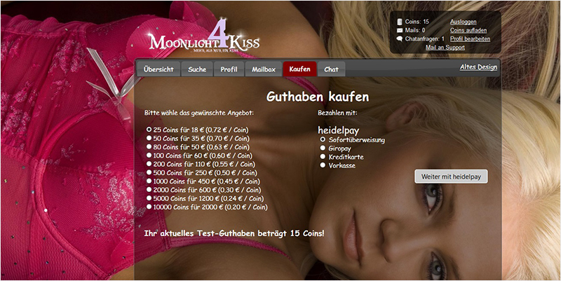 Moonlight4Kiss Erotik-Chat Test - erotischekontakte.de